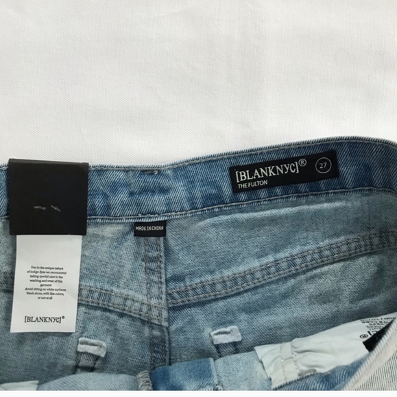 Blank NYC Fulton Roll Up Jean Shorts NWT Size 27 - Picture 3 of 6